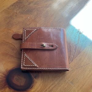 Madewell light brown leather wallet